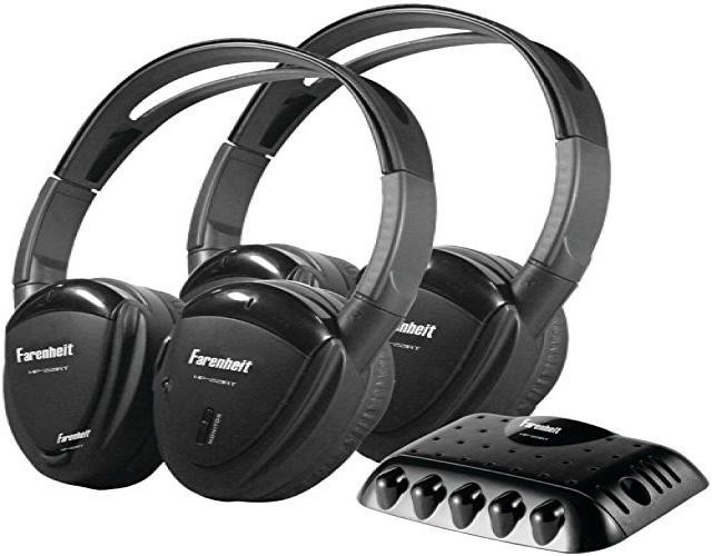 Power Acoustik Farenheit HP-22IRT 2 Swivel Ear Pad Single Channel Infrared Wireless Headphones with Transmitter
