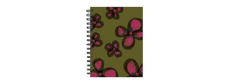 Undated Lined Journal Painted Flowers- TF Publishing