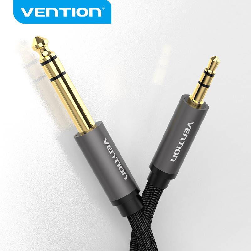 Vention 3.5mm to 6.35mm Adapter Jack Audio Cable for Mixer Amplifier Guitar Male to Male Aux Cable