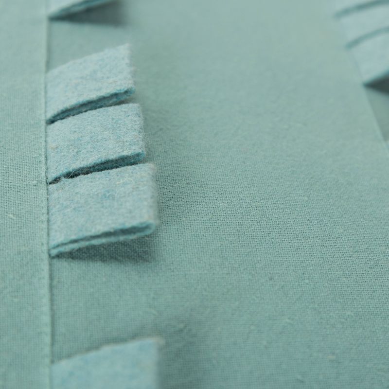 20"x20" Oversize Striped Solid Square Throw Pillow Aqua Blue - Donny Osmond Home