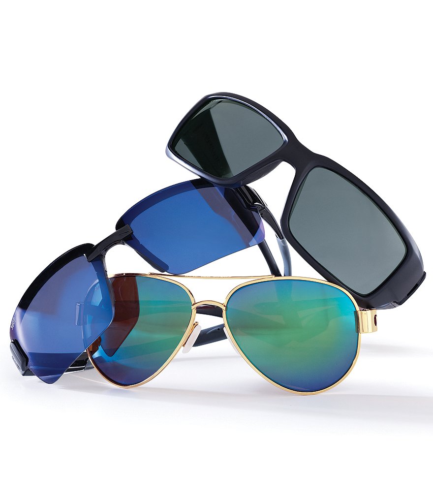 Costa Galveston Polarized Rectangle Sunglasses