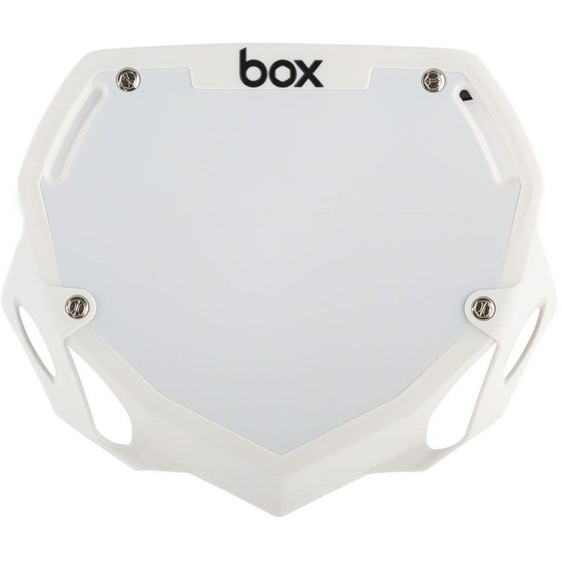 BOX Two BMX Number Plate White Large
