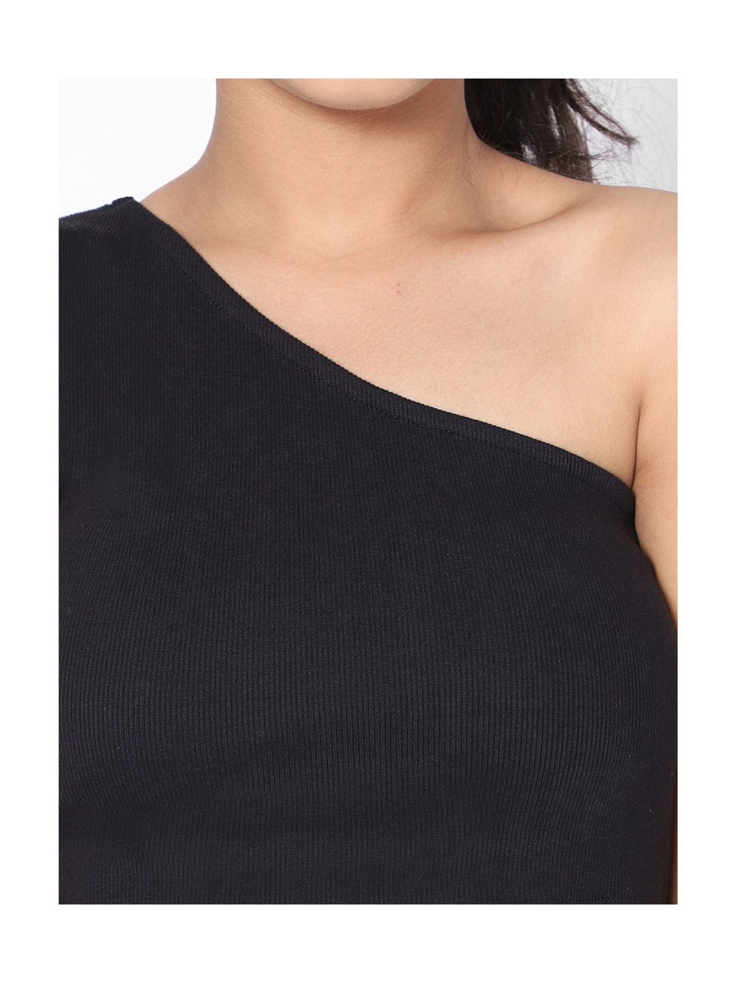 LilPicks Kids Teal Solid Crop Top