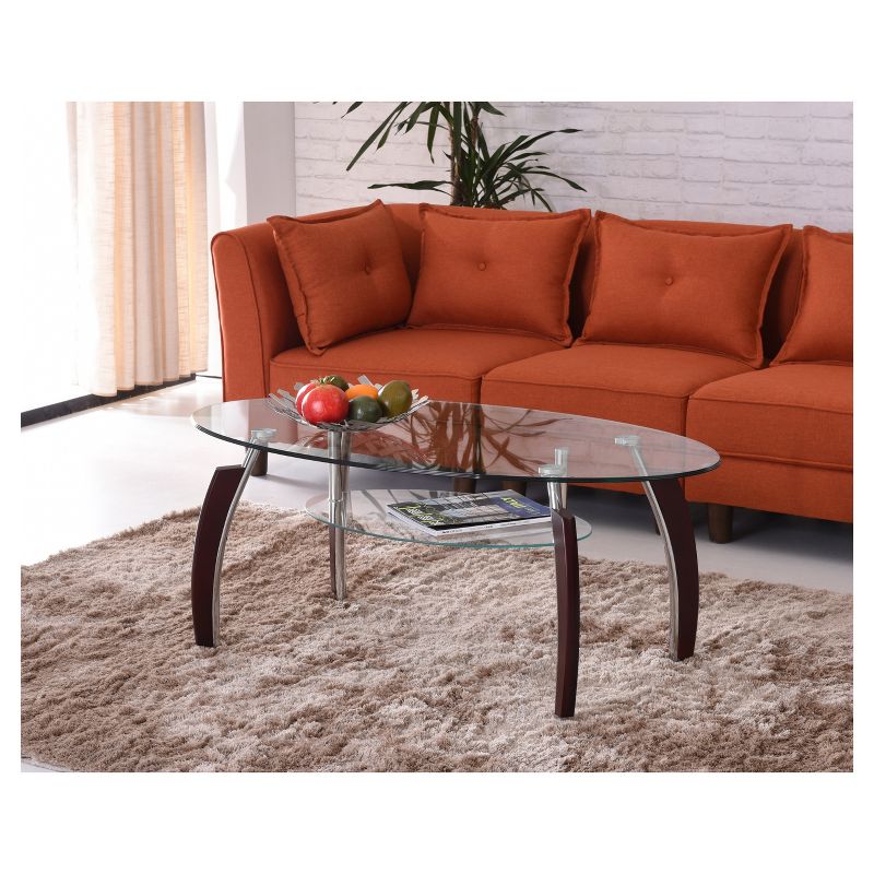 Coffee Table Clear - Hodedah Import