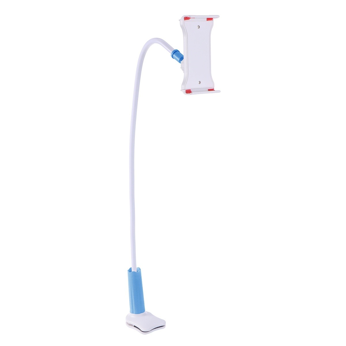 74cm Multifunctional Table Cell Phone Mount Holder 360 Adjustable Universal Gooseneck Smartphone Stand for Desk (Wathet)