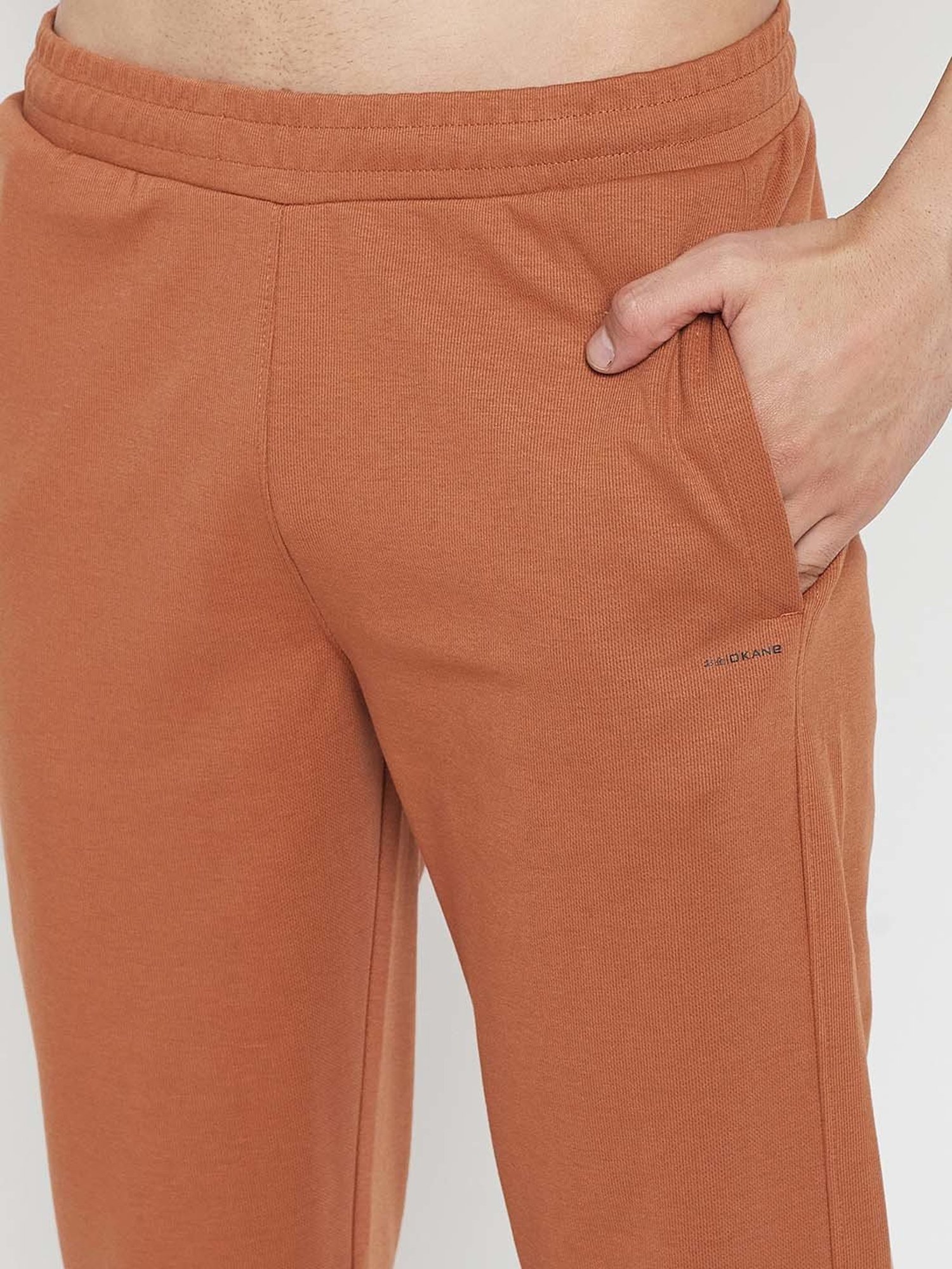 Okane Rust Regular Fit Printed Sweatshirt & Trackpants Set