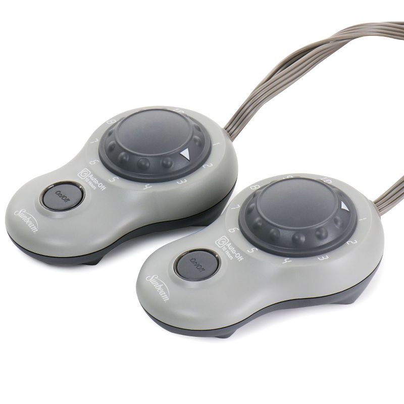 Sunbeam Fleece Heated King Blanket with Dual Remotes in Garnet