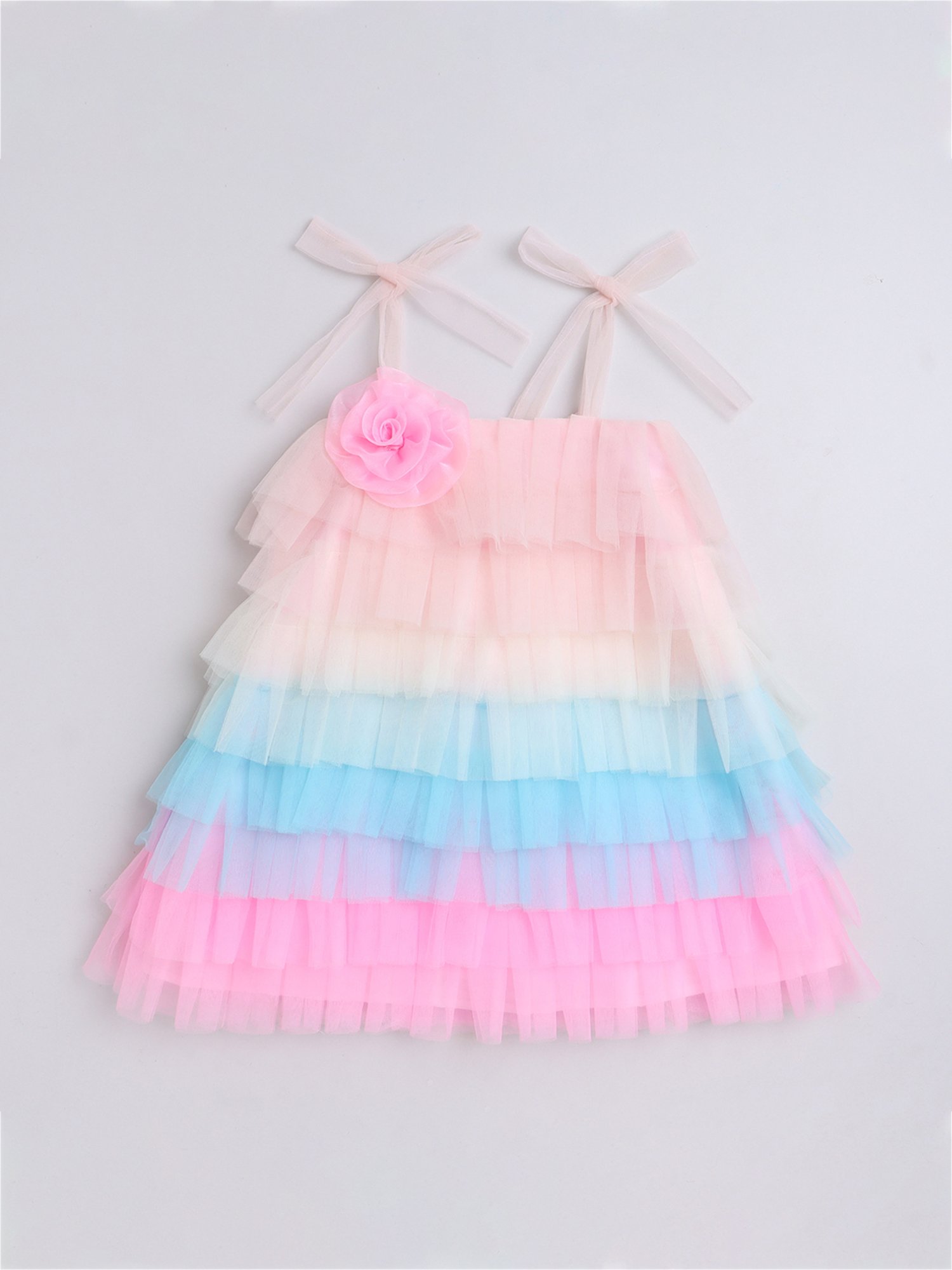 Many Frocks Kids Multicolor Printed Dress