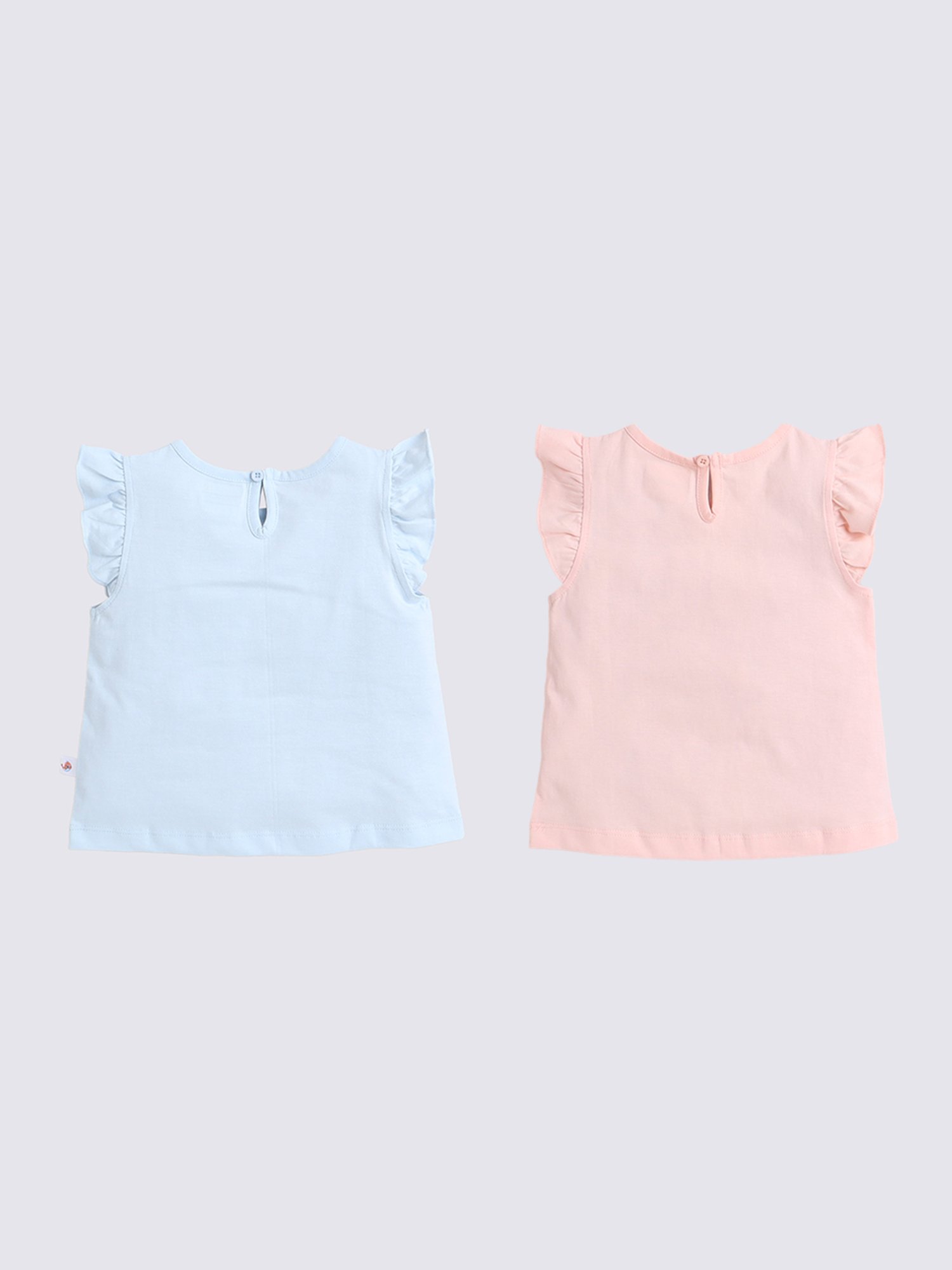 Ed-a-Mamma Baby Blue Printed Top