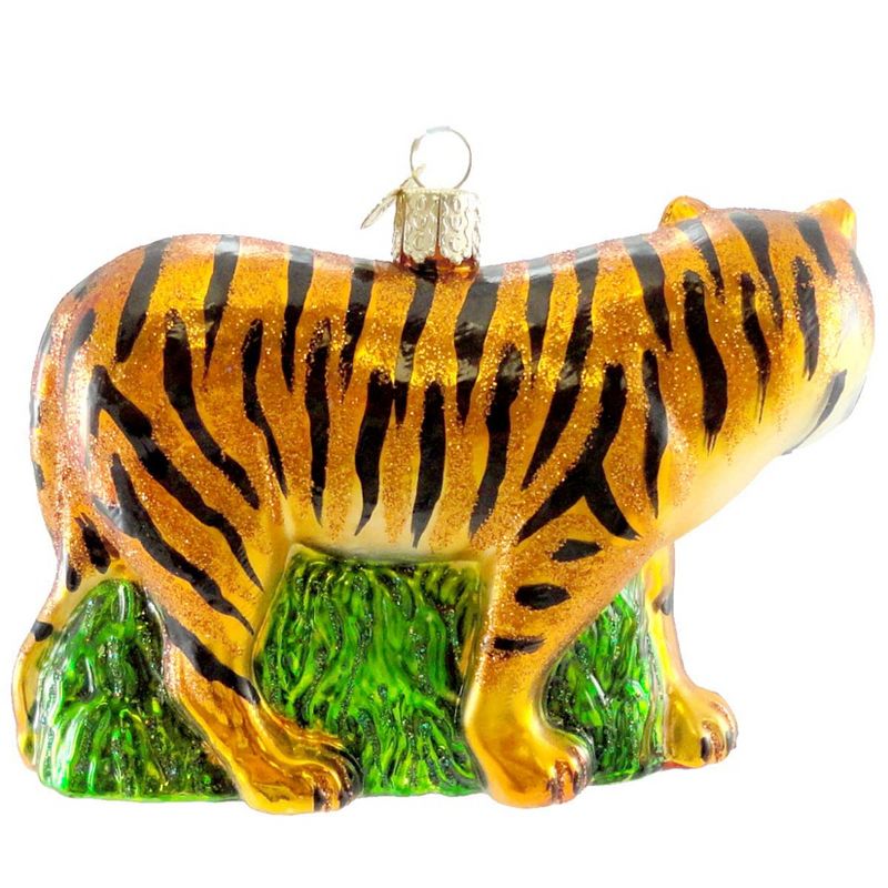 Old World Christmas 3.25" Tiger Ornament Wildlife Tiger  -  Tree Ornaments