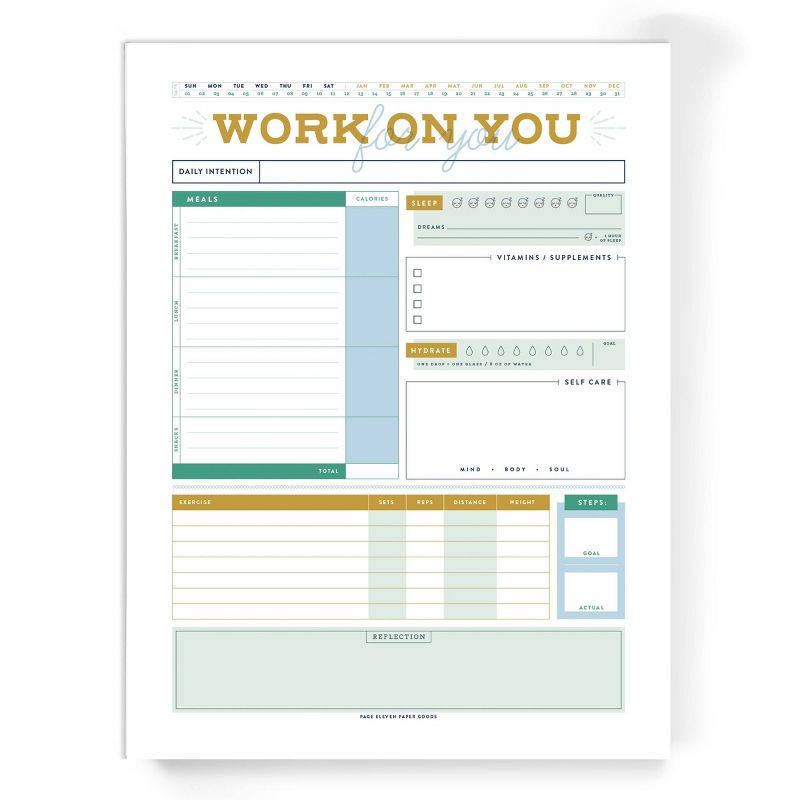 Daily Health Notepad - Page Eleven Paper Goods