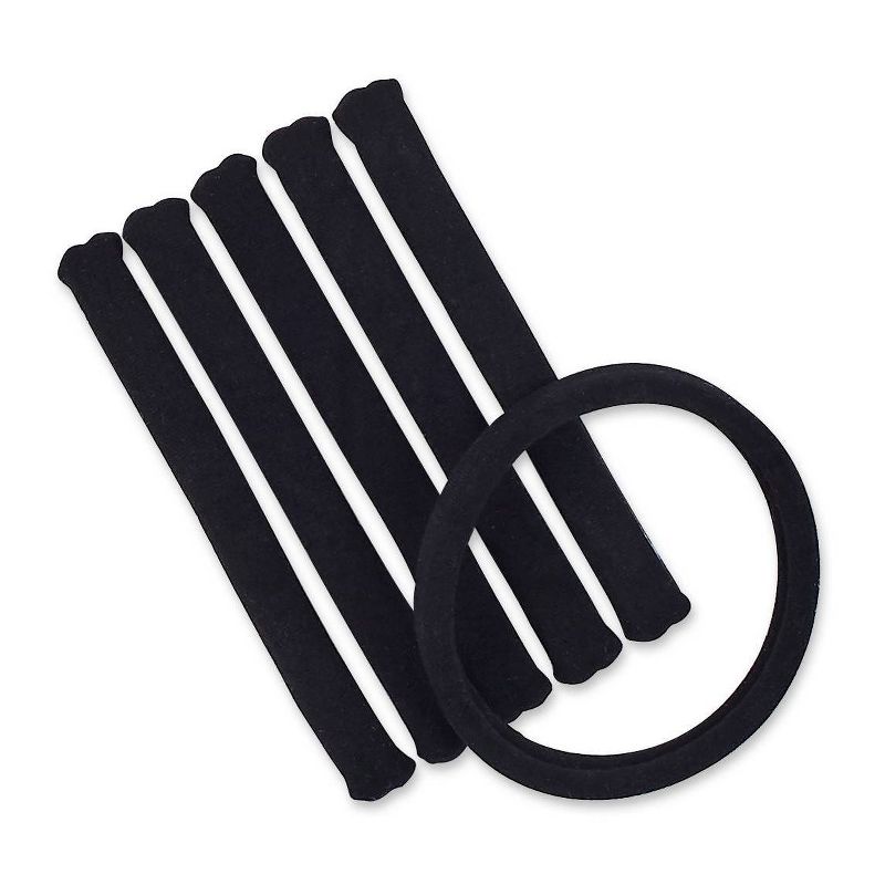 scunci Hosiery Ponytailer Hair Elastics - 6ct