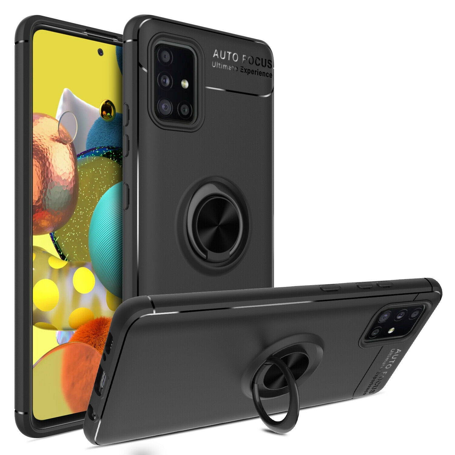 For  Galaxy S20 FE 5GFan Edition Case Ring Stand Cover/Screen Protector