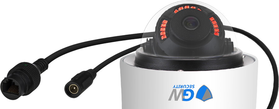 GW Security UltraHD 4K (3840 x 2160) 8MP Audio & Video PoE IP Camera, 4K High Resolution with 2.8mm Wide Angle Lens and Built-in Microphone for Audio Recording