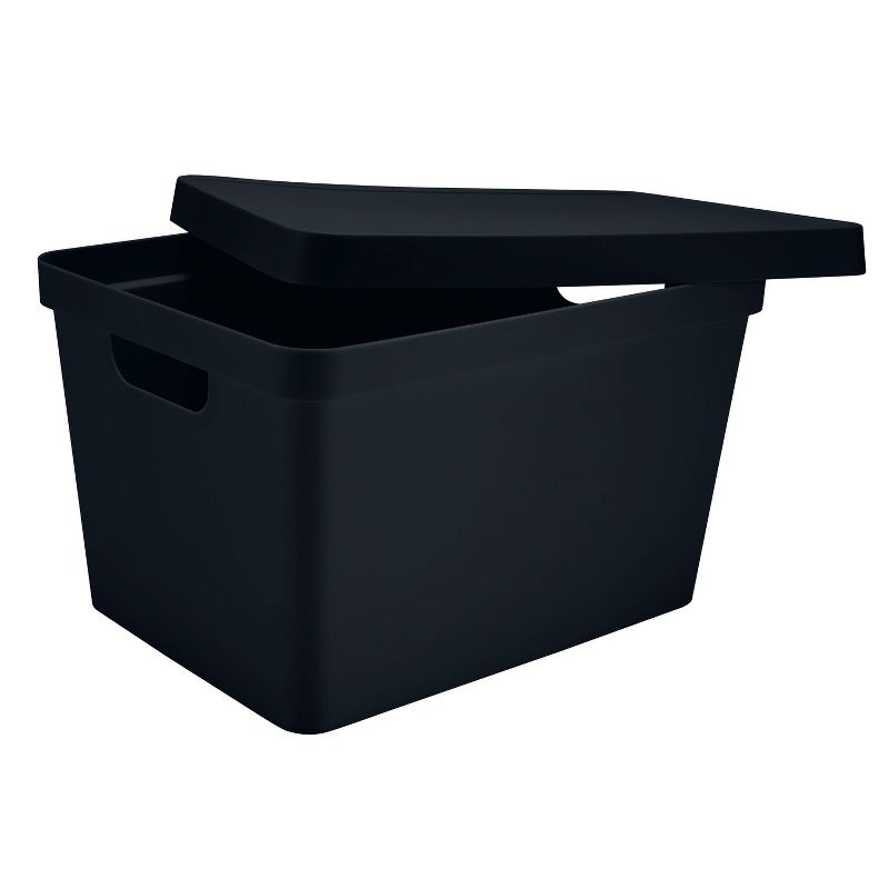 Simplify Large Storage Box with Lid Charcoal