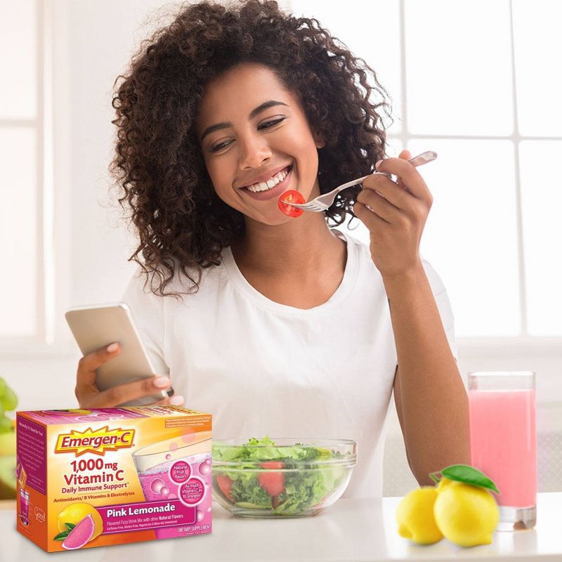 Emergen-C Vitamin C Drink Mix - Pink Lemonade - 0.33oz/30pk