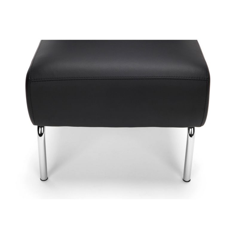 Armless Modular Lounge Chair Black - OFM