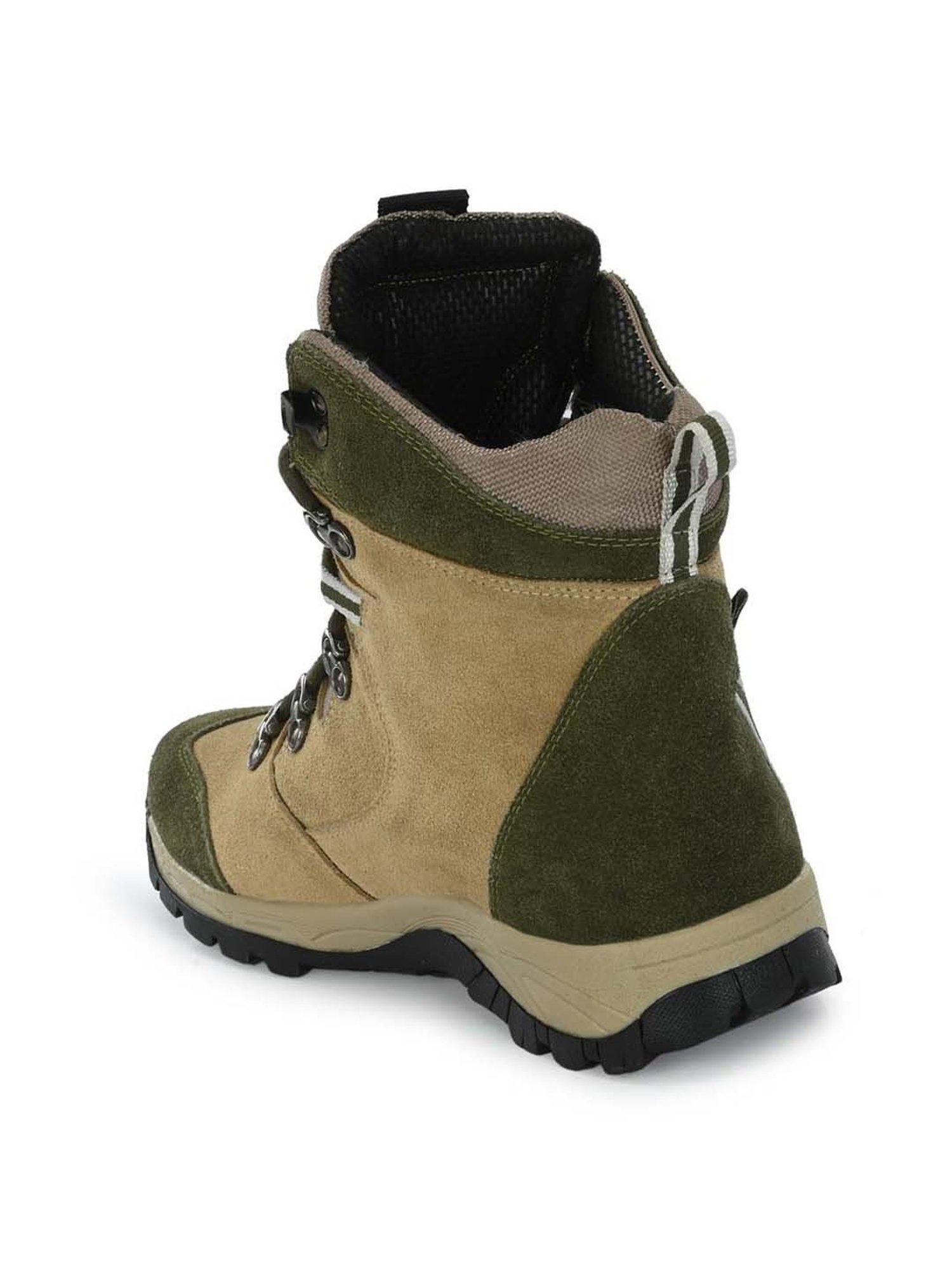 Eego Italy Men's Sand & Green Outdoor Shoes