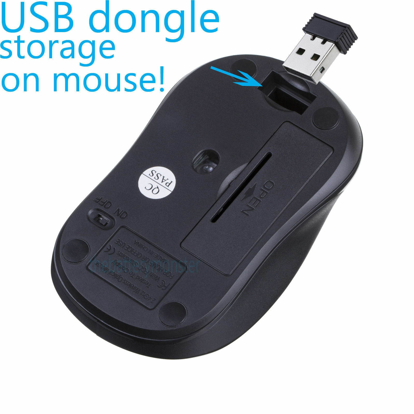 2.4GHz Wireless Optical Mouse USB Receiver Adjustable DPI for PC Desktop Laptop