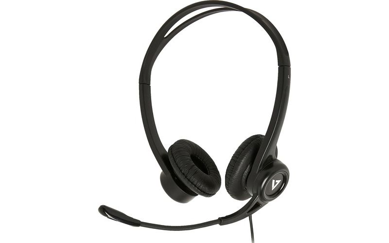V7 HU311-2NP Headset - Stereo - USB - Wired - 32 Ohm - 20 Hz - 20 kHz - Over-the-head - Binaural - Supra-aural - 5.91 ft Cable