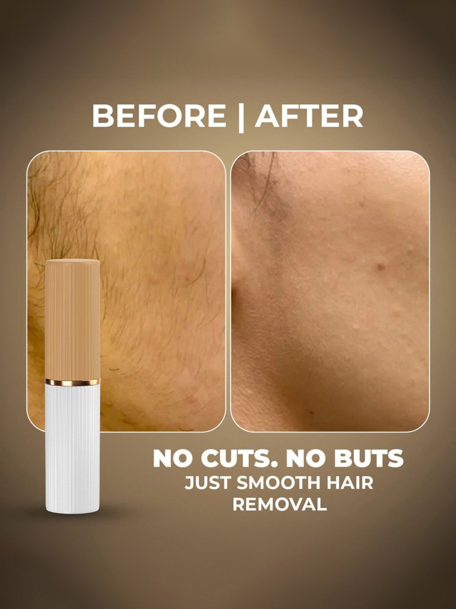 WINSTON 2 In 1 Painless Face Eyebrow Trimmer Rechargeable Battery Operated Hair Remover