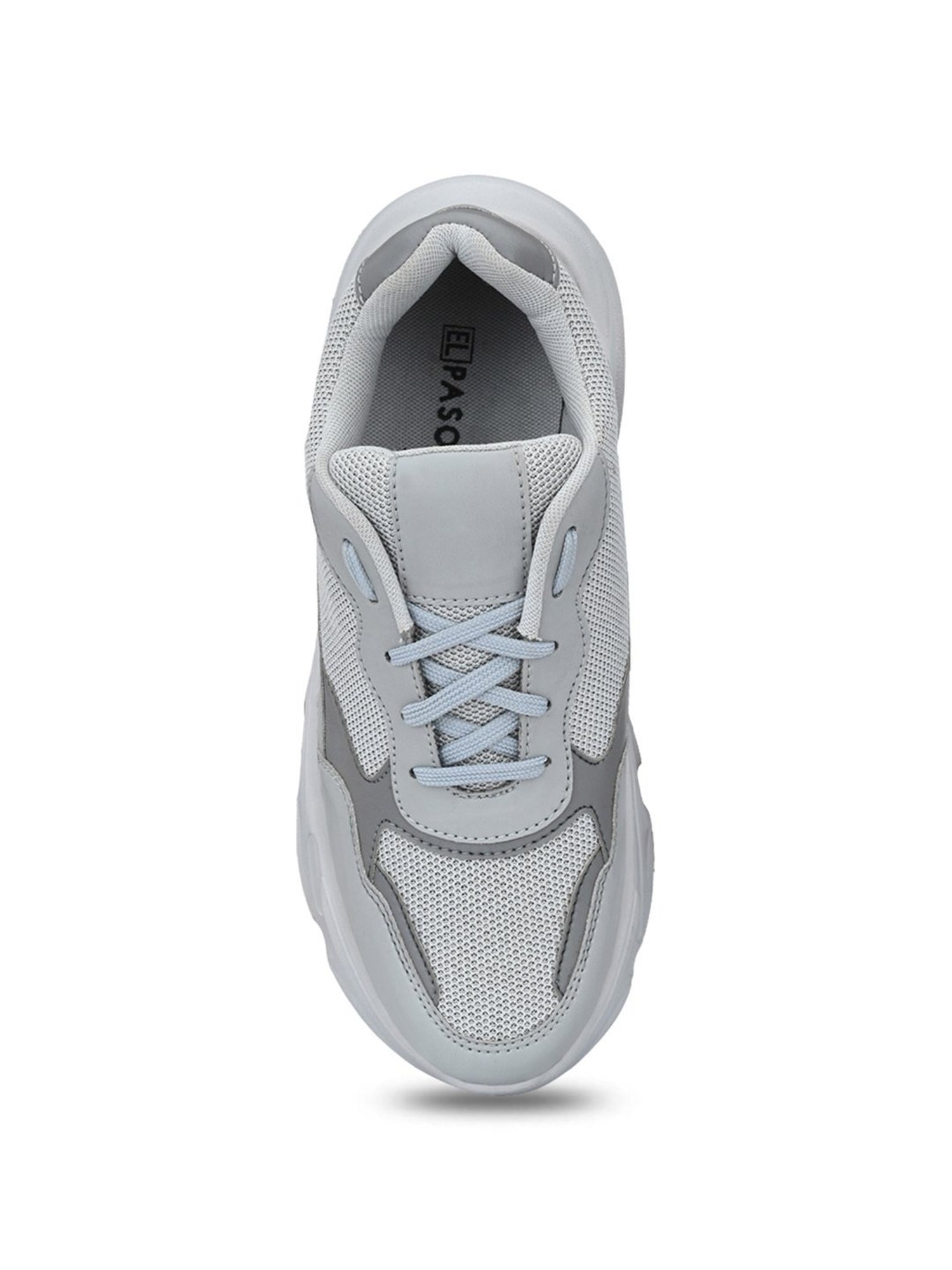 El Paso Men's Grey Casual Sneakers
