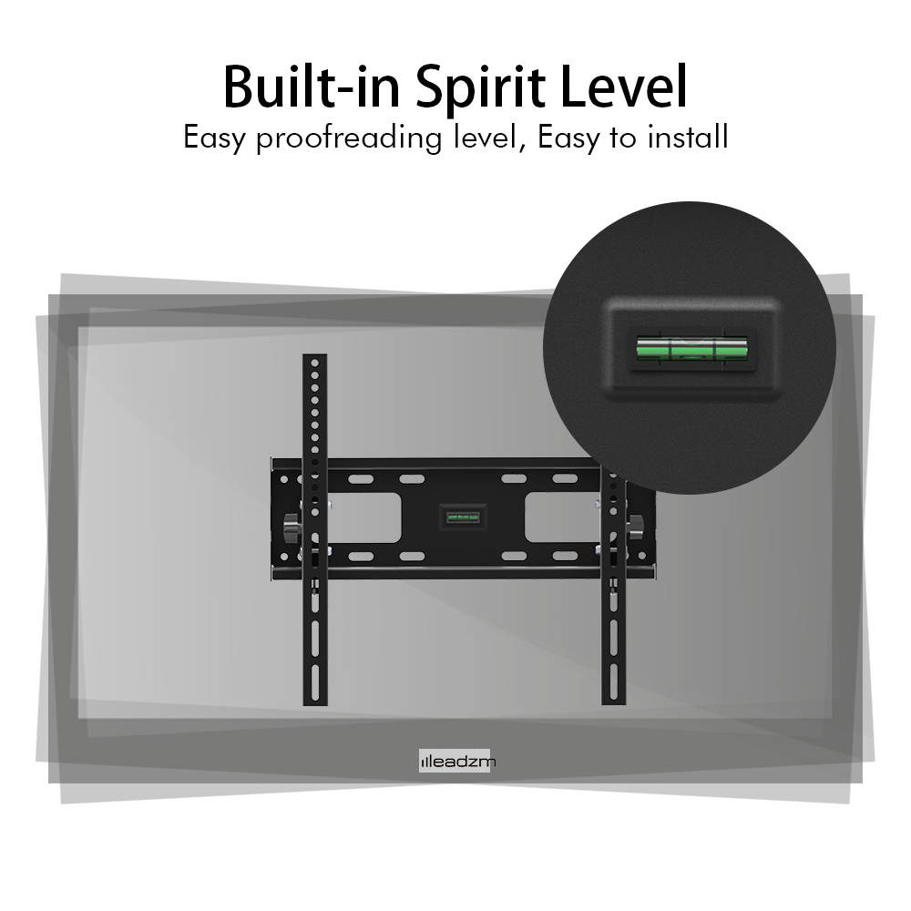 LEADZM TMW400 32-65" Flat Tilting TV Wall Mount with Spirit Level