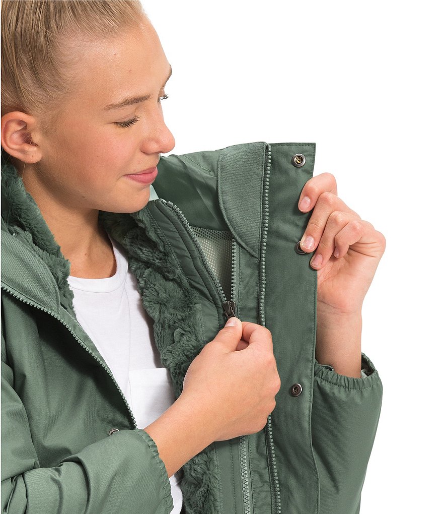 The North Face Little/Big Girls 5-18 Reversible Mossbud Swirl Jacket