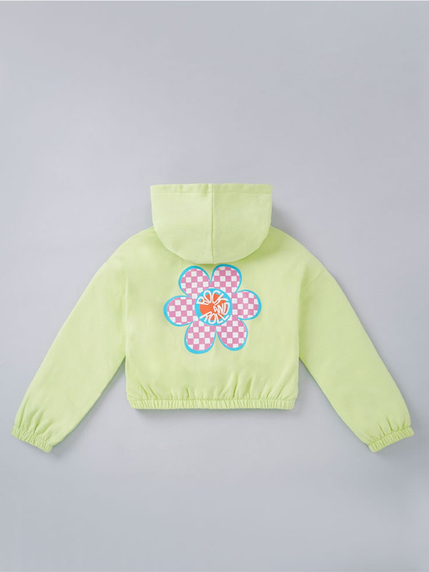 Edheads Kids Green Cotton Printed Full Sleeves Jacket