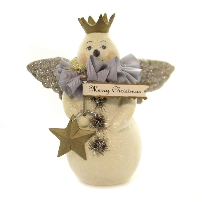 Heather Myers 6.5" Starla Snowman Christmas Angel  -  Decorative Figurines