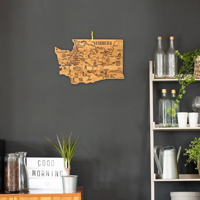 Totally Bamboo Destination Washington Serving and Cutting Board