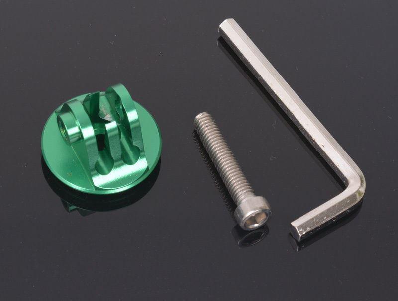Hellfire Trading Bike Headset Stem Cap Headset Mount Adapter + Wrench for GoPro Hero 2 3 3+ 4 - Green