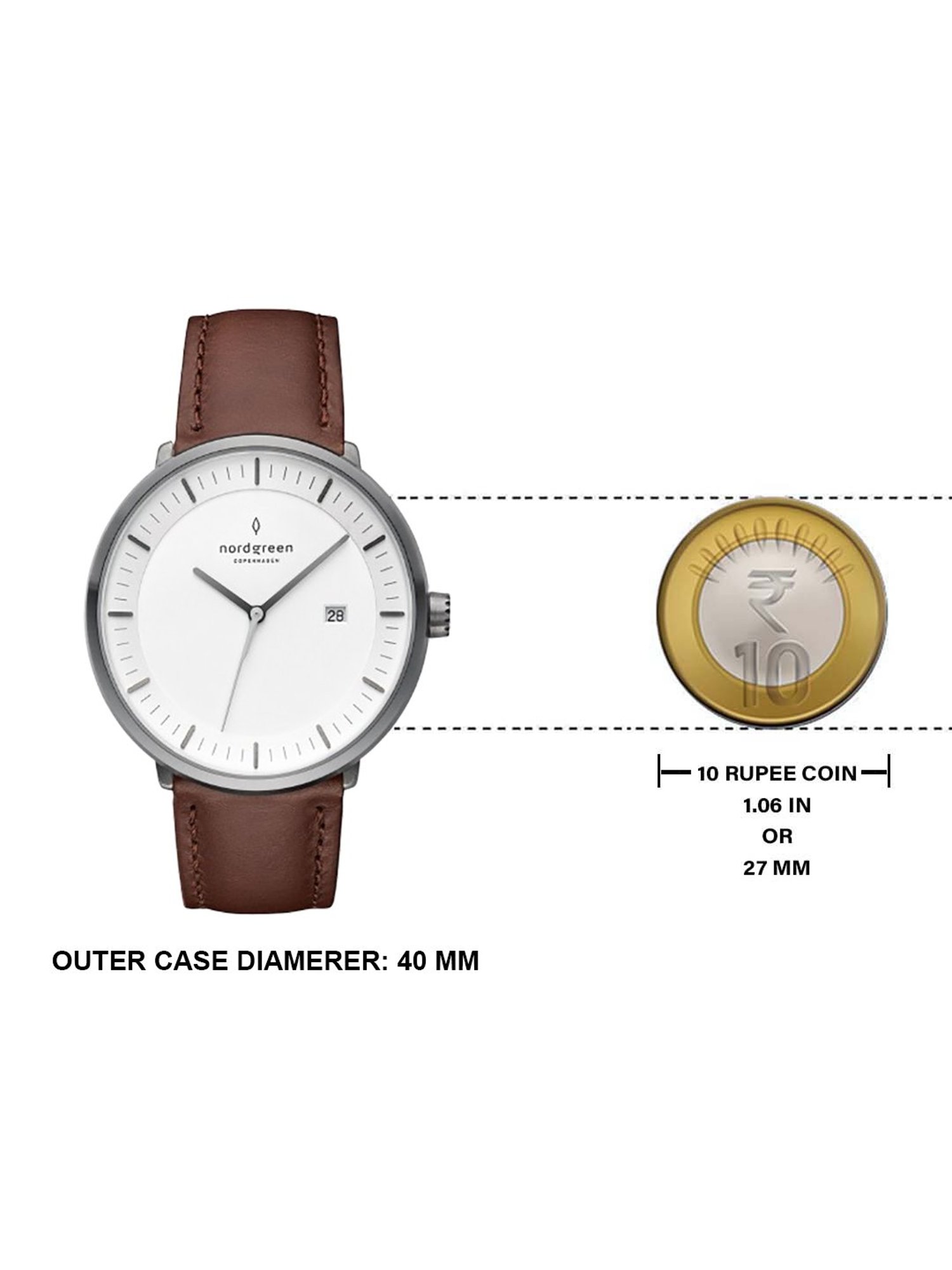 NORDGREEN PH40GMLEBRXX Philosopher Analog Watch For Women