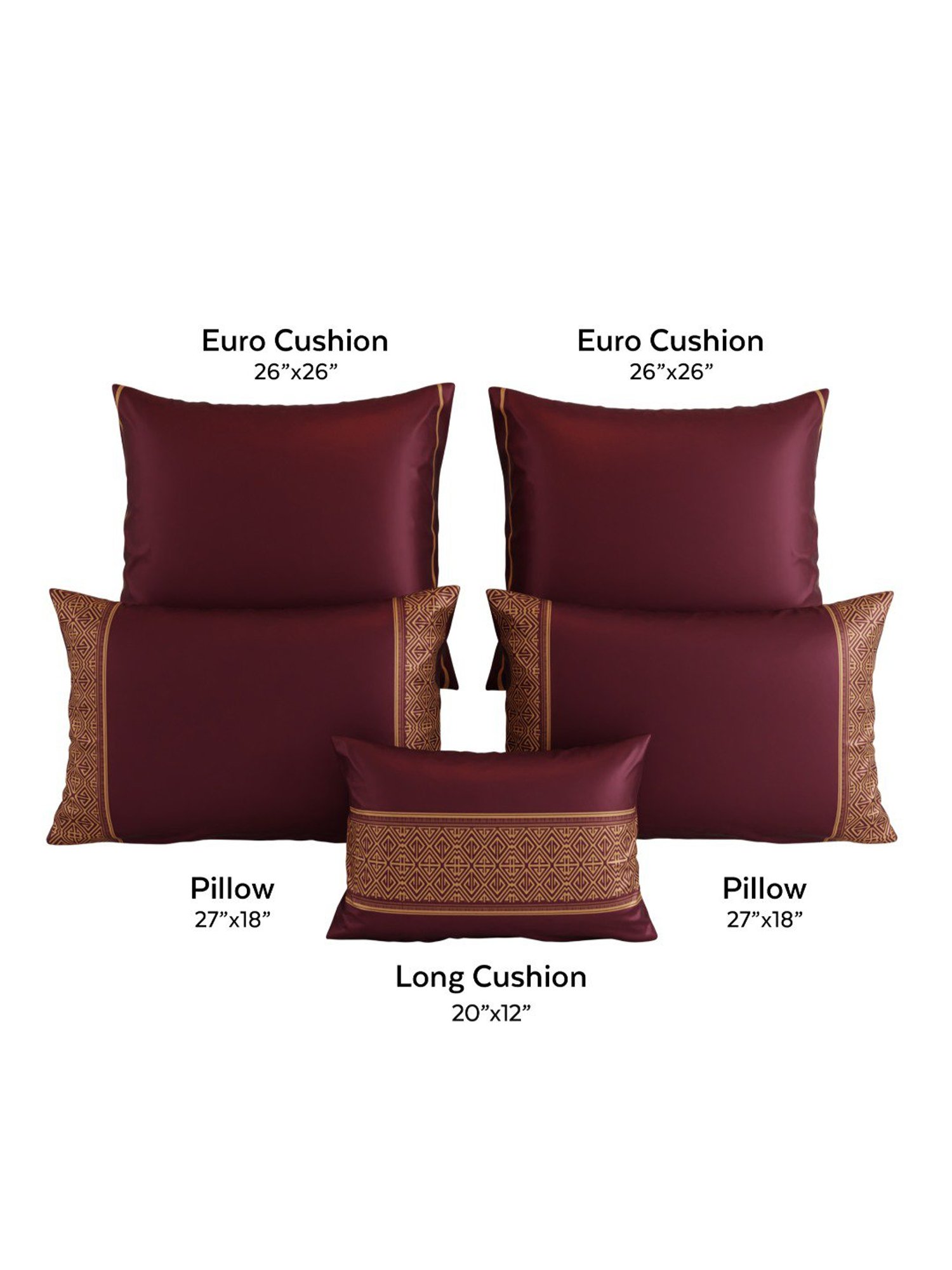 Stoa Paris Majesty Merlot Wine 300 TC Polyester Super king Crown of Versailles Bedding Set