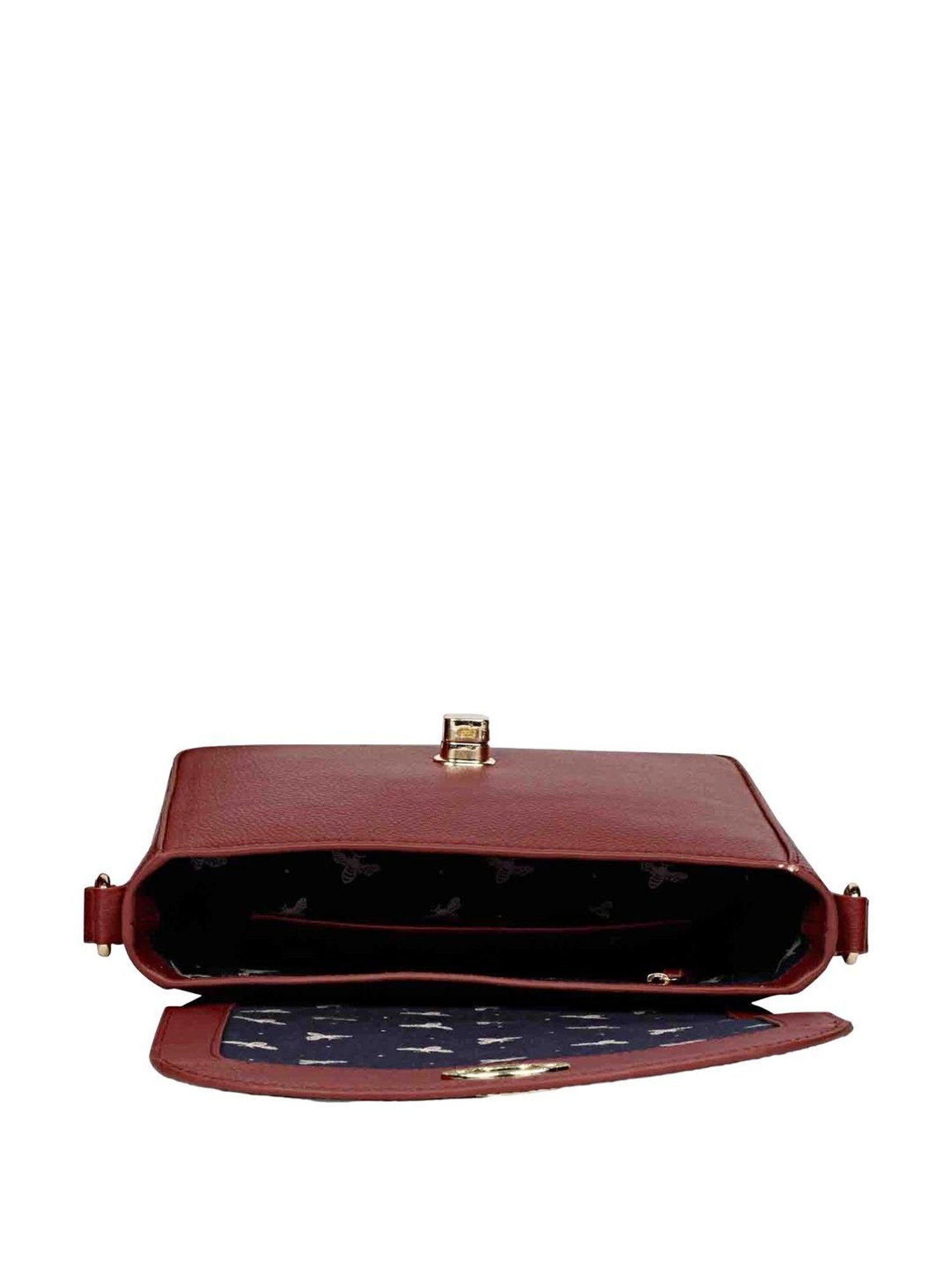 Saint G Red Solid Small Sling Handbag