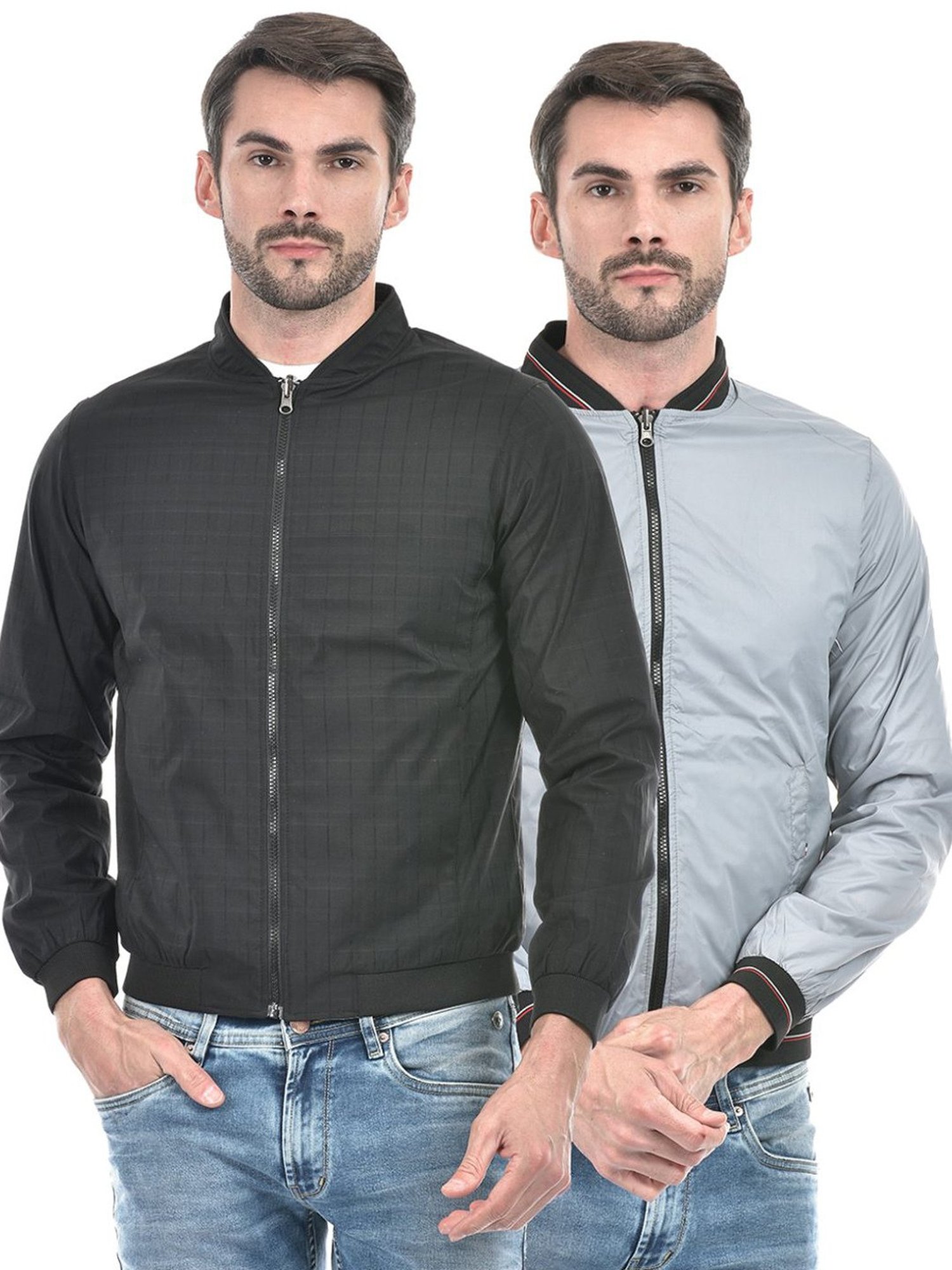 Lawman Multicolored Cotton Regular Fit Checks Reversible Jackets