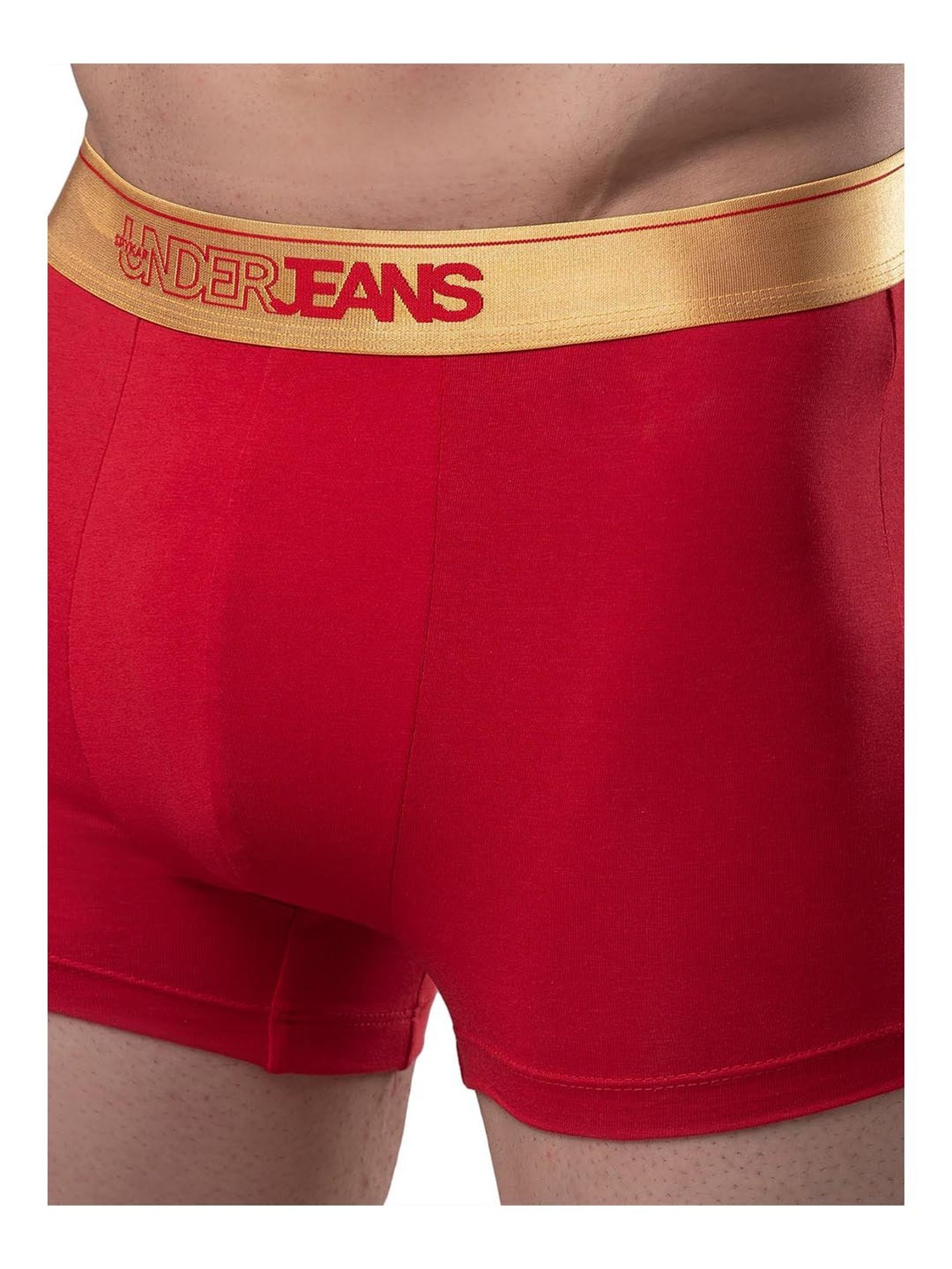 UnderJeans by Spykar Red Trunks - Pack of 2