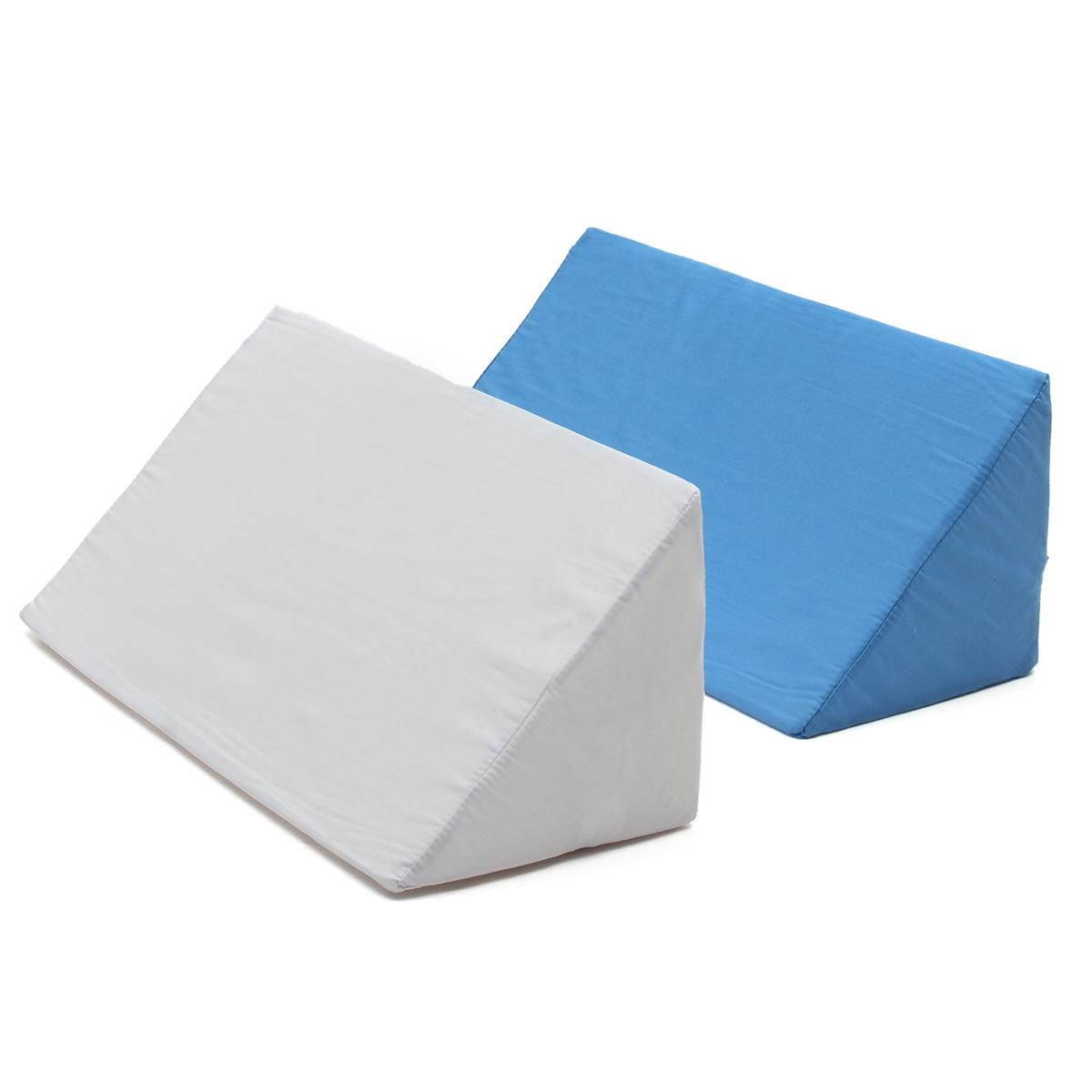 KiWarm Blue/White 50x20x14cm Sponge Bed Nursing Pillow Cushion Washable Lumbar Support 20x10x5.5 inch Foam Bed Pillow