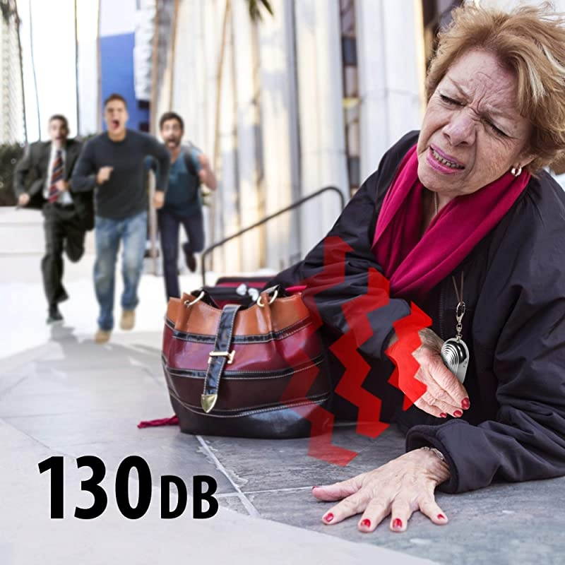 Keychain for Women Siren Song Self Security 2 LED Device for Personal Protection