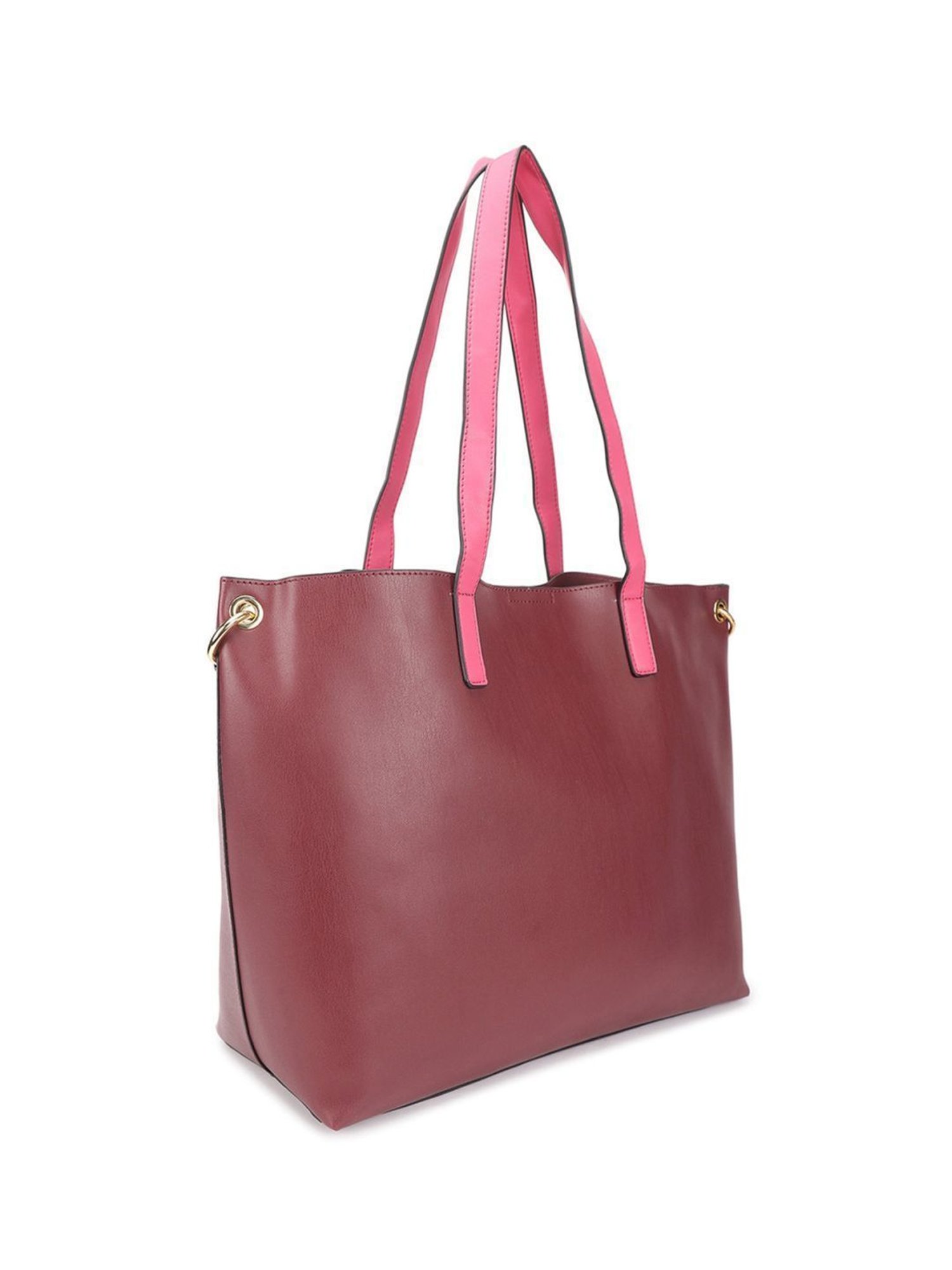 Pollini Maroon Large Tote