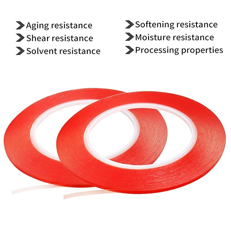 2mm 3mm x 25M Phone Repair Tape LCD Touch Screen Repair Tape Phone Adhesive Tape LCD Screen Adhesive Tape for Cell Phone iPad Tablets Laptops Camera