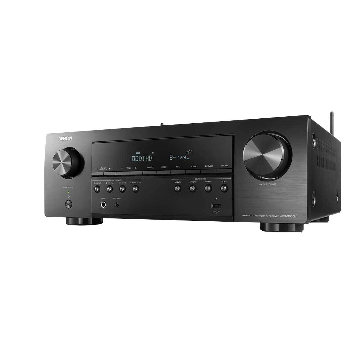 Denon AVR-S540BT 5.2 Channel 4K Ultra HD AV Receiver with Bluetooth