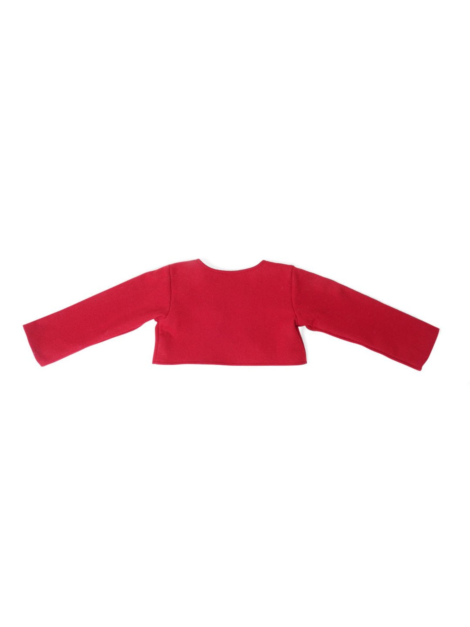 A Little Fable Kids Red Applique Full Sleeves Shurg