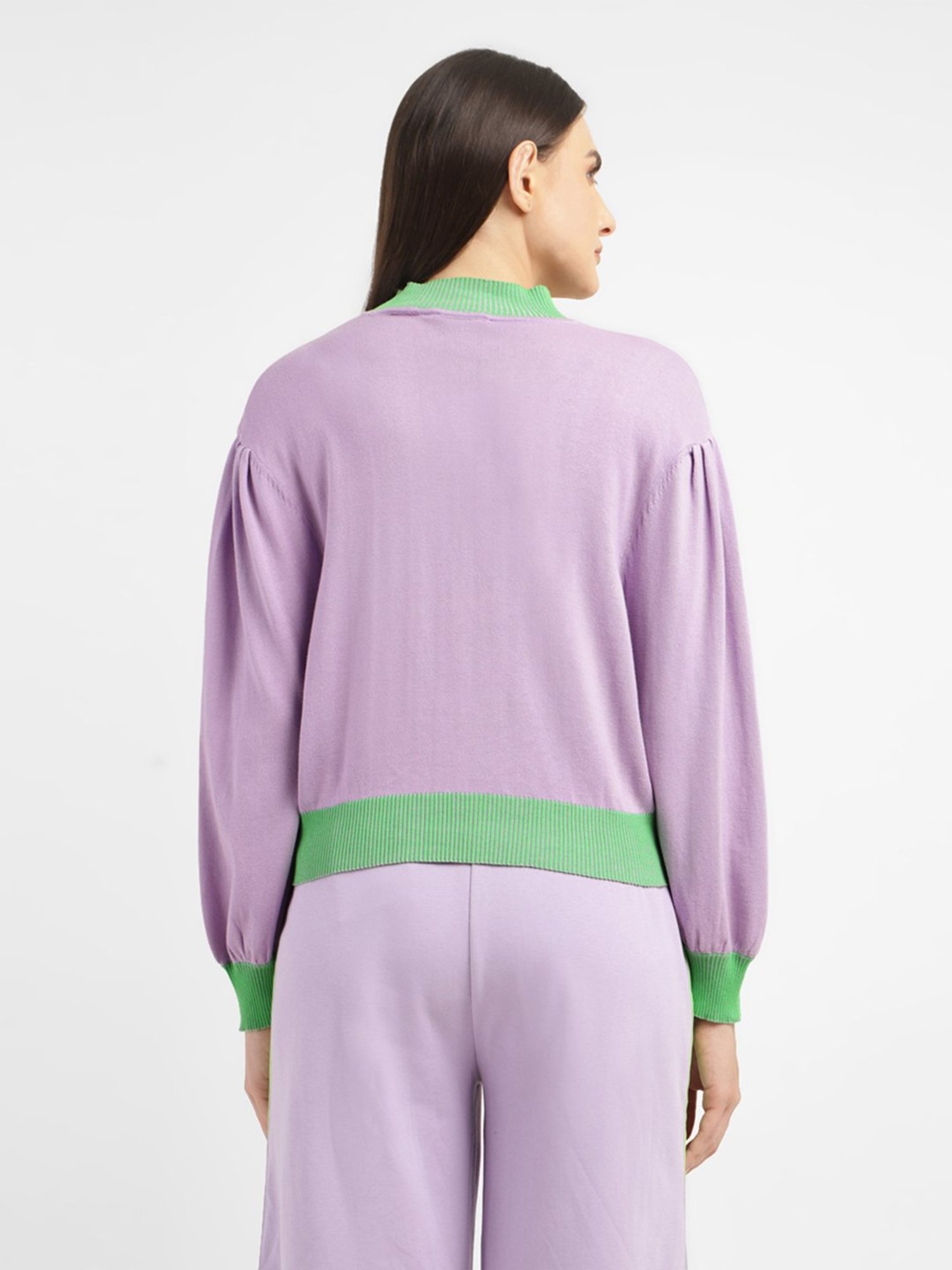 Levi's Purple Printed Knitted Top