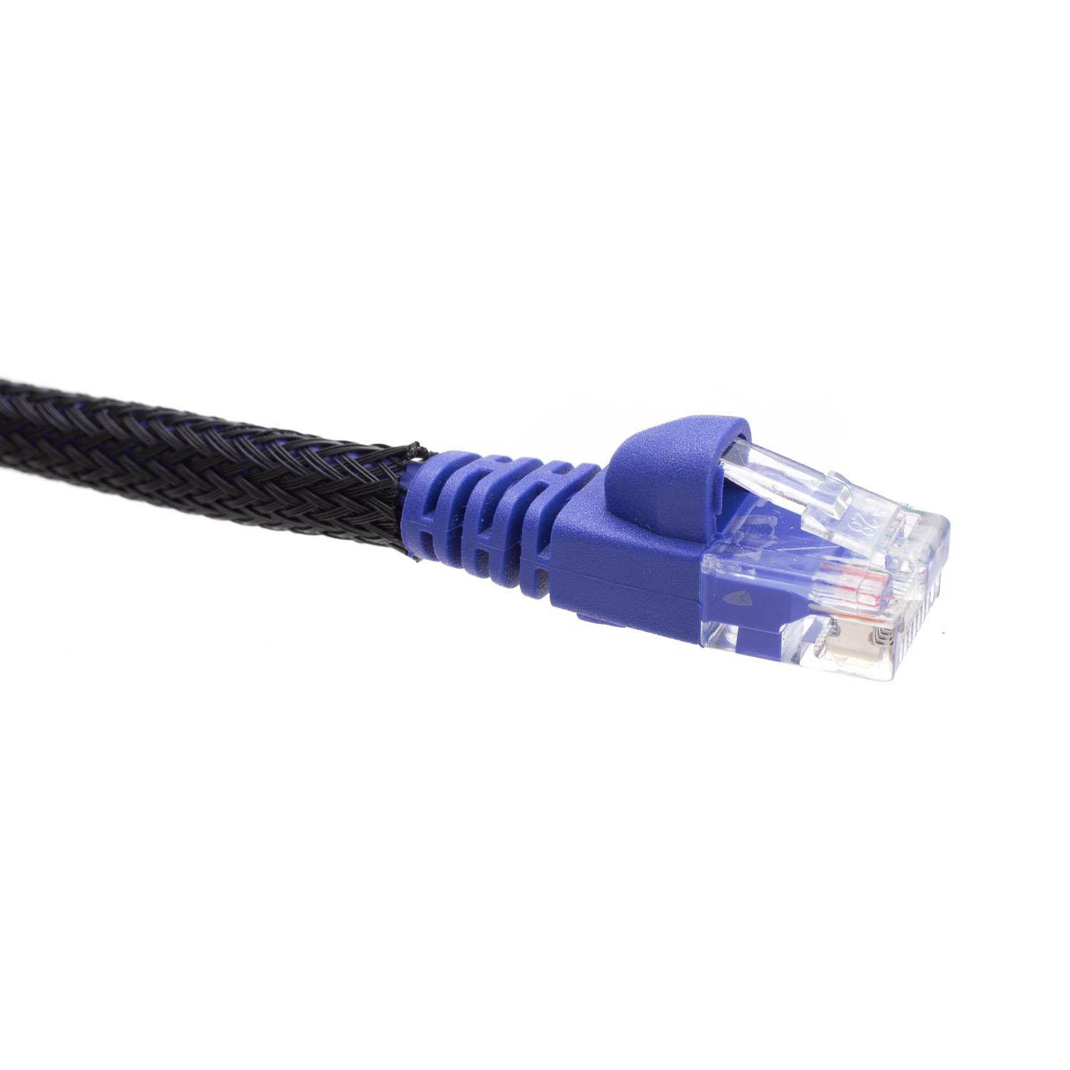 Offex 1/4" Diameter Woven Polyester Expandable Wire Sleeving - 15 Foot