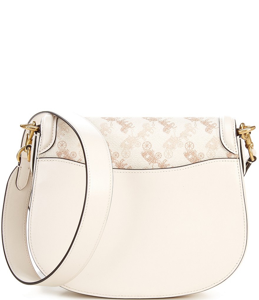 COACH Signature Carriage Beat Buckle Saddle Bag