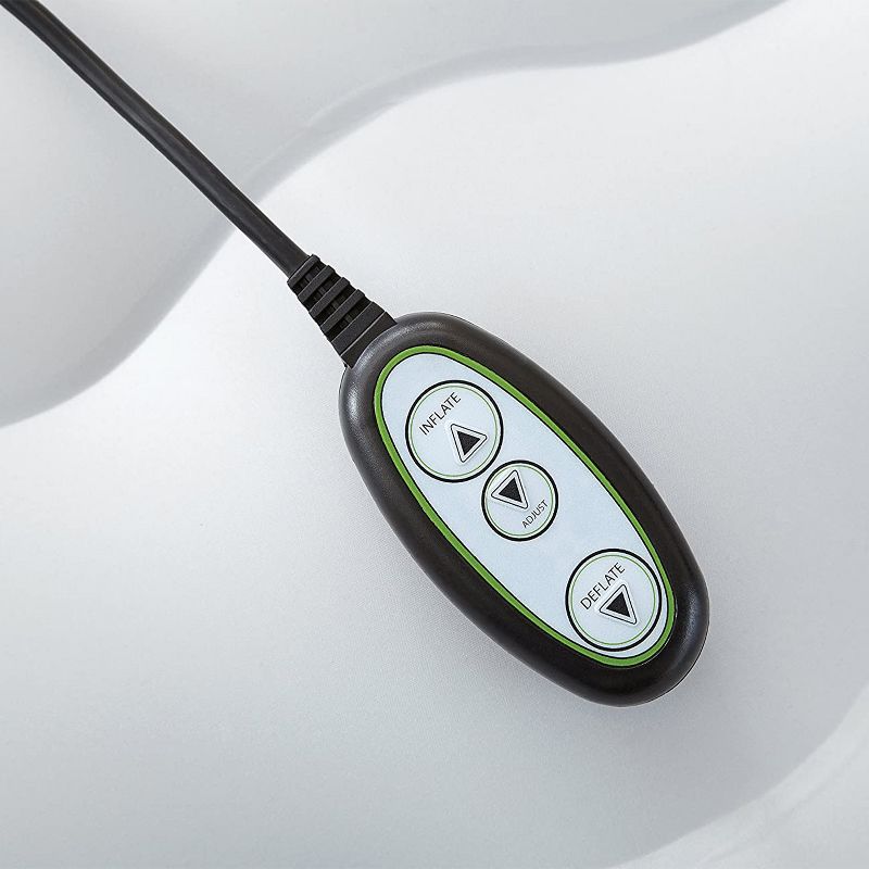 Thomasville Duratex Puncture Resistant Flocked Pillow Top Elevated Inflatable Air Mattress with Internal Air Pump and Connected Controller, Queen