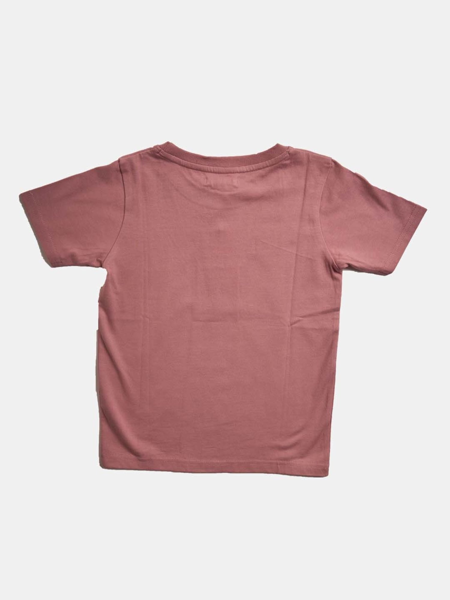 Angel & Rocket Kids Onion Pink Cotton Printed T-Shirt