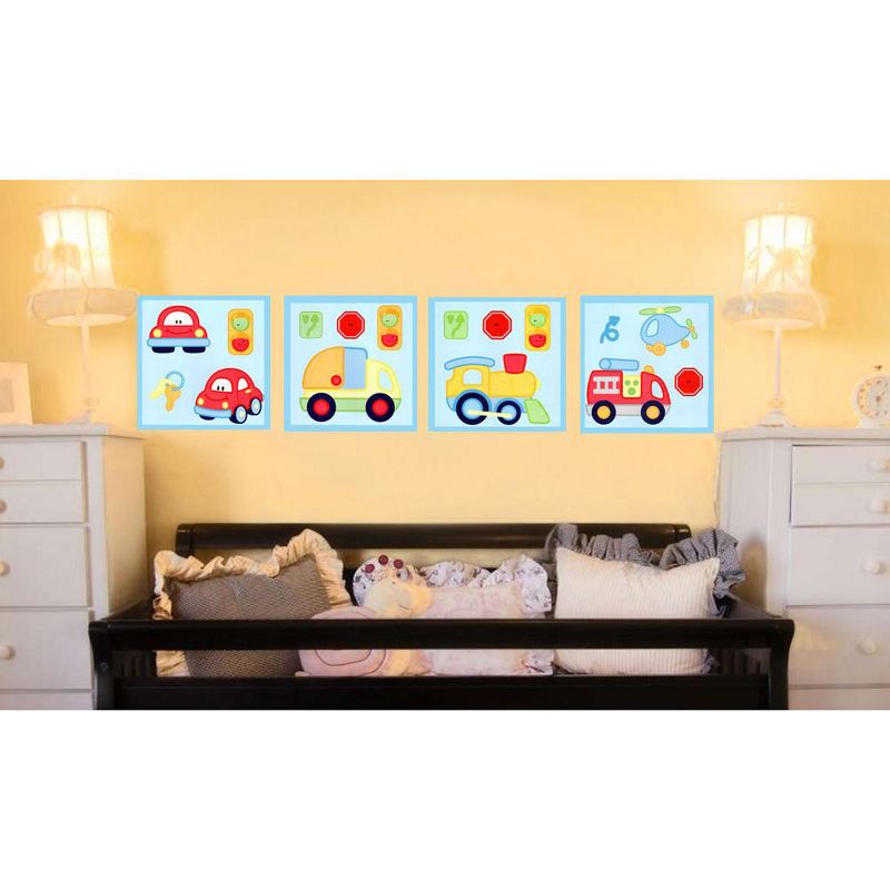 Auto Self Stick 4pc Accent Wall Art Stick-Ups - Little Tikes..