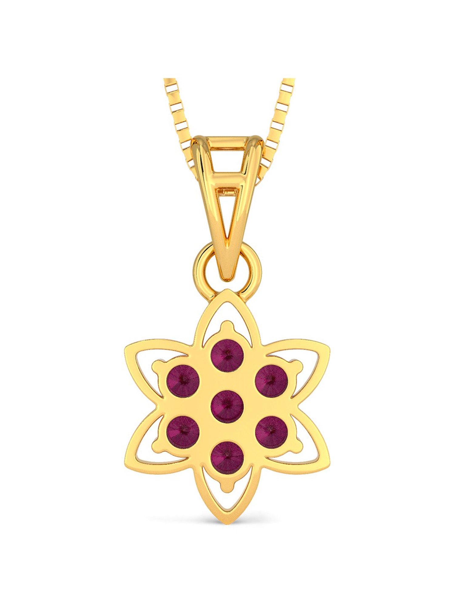 Joyalukkas 22k Gold Floral Pendant Set for Women